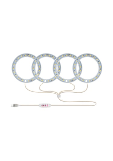 Sones Led Bitki Büyüme Lambası Tam Spektroskopi Akıllı Zamanlama İç Mekan Doldurma Işığı Halka Bitki Lambası, Güç: Dört Baş Güneş Işığı