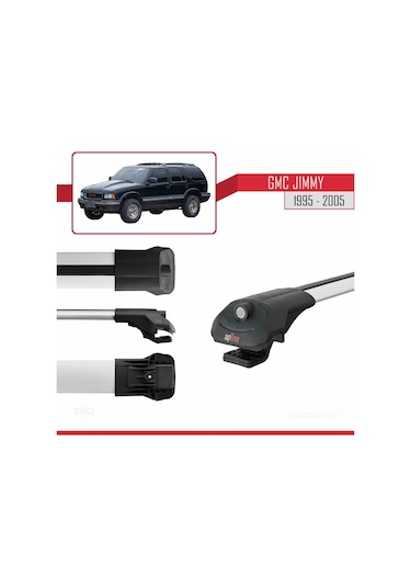 Gmc Jimmy 1995-2005 Arası İle Uyumlu Ace-1 Ara Atkı Tavan Barı Gr
