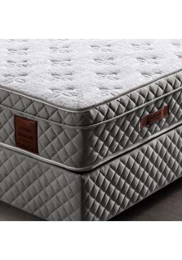 Setaymobilya Ortopedik Yatak,  Diamond Gri Ortopedik Yaylı Yatak