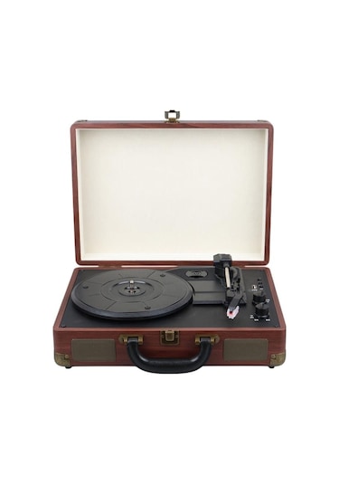 Magicvoice Pu16 Retro Vintage Çanta Pikap - Radyo - Bluetooth - Usb Mp3 Çalar