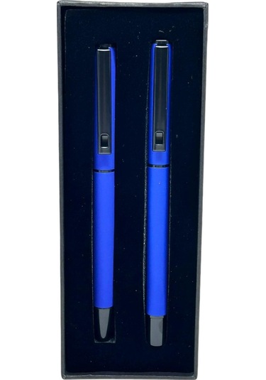 Mavi Tükenmez Roller İmza Kalemi İkili Set 1823la