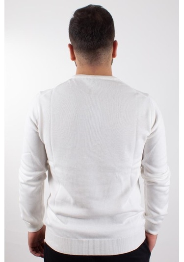 Twister 3621 Ekru Bisiklet Yaka Erkek Kazak