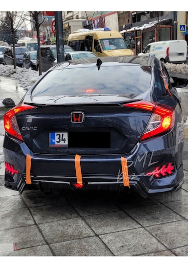Honda Civic Fc5 Bagaj Üstü Parlak Siyah Spoiler-spoyler