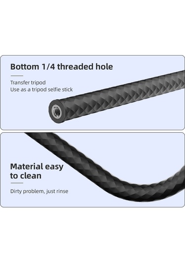 Moveevo 50cm Siyah Esnek Bracket: Alüminyum & 43 Silikon, 1/4 Vida Bağlantısı, Esnek Bükülebilir, Tripod Ve Cihaz Tutucuları İçin Uyumlu