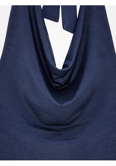 Dilvin 32973 Degaje Yaka Top-k.lacivert