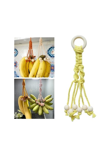 Suntek Muz Askı Taşınabilir Asılı Meyve Kanca Pamuk Sarı Sarı