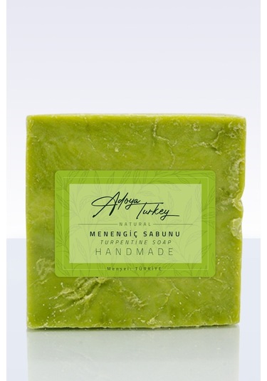 Adoya Turkey El Yapımı Doğal Yeşil Bıttım (Menengiç) Katı Sabun 120 G
