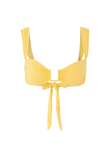 Away That Day Cannes Bağlamalı Bikini Üstü Sarı