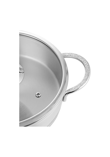 Nehir Silver Mat Trend 26 cm Sığ Tencere