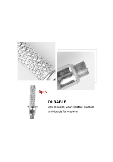 Dolıty 6x Yürüyüş Kutup Ucu Tırmanma Aksesuarları, Seyahat Gümüş