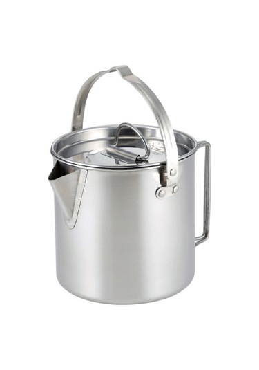 Lemestar Dışarıda Kullanıma Uygun Çelik Fırınçak, 1.2l Çevirebilir Kollü, Kahve/çay Kaynatma, Piknik Ve Kamp Çadırı Gereci, Gümüş Renk Gümüş