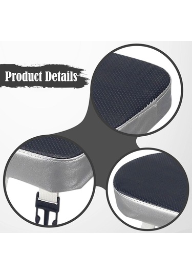 Homyl Bisiklet Arka Koltuk Minderi Yumuşak Konfor Dağ Bisikleti Siyah Ve Gümüş