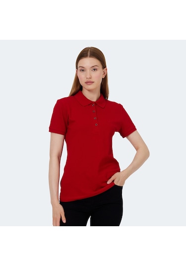 Slazenger VERA I Kadın Polo Yaka Kırmızı Tişört