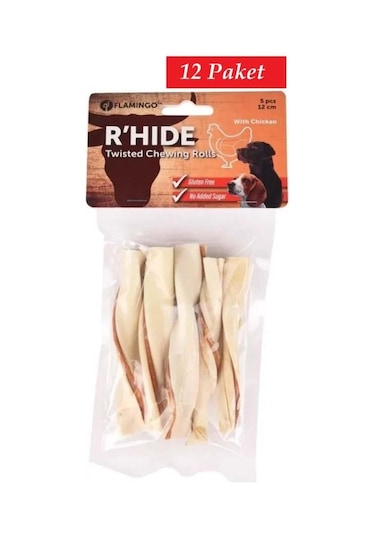 Flamingo Snacks Rhide Rulo Tavuklu 12cm 70 Gr 12 Paket
