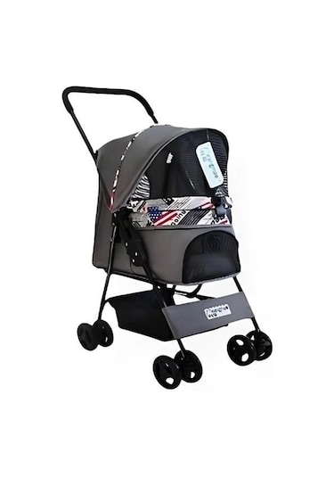 Zampa Showtime Kedi Ve Köpek Arabası Gri 42x69.5x88 Cm