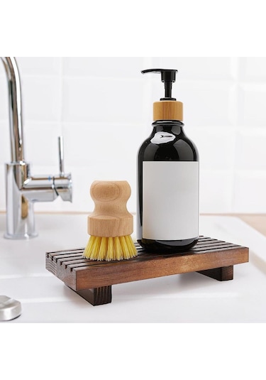 Homyl Çiftlik Evi Mutfak Tezgahı Oturma Odası Için Sabunluk M Kahverengi