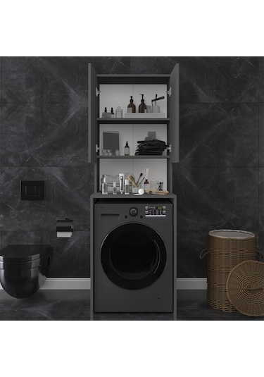 Banyo Dolabı Bd-01 Antrasit Antrasit