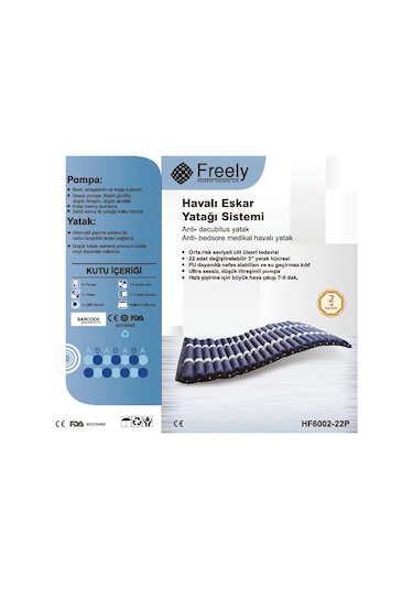 Freely Boru Tipi Ventilasyonlu Havalı Yatak Sistemi