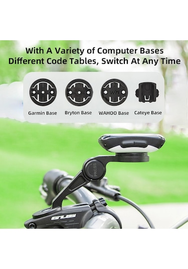 Gub Bisiklet Bilgisayar Montaj Alüminyum Alaşımlı Bisiklet 666 Siyah