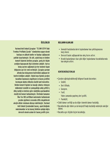 Diz Üstü Anti - Embolizm Emboli Çorabı