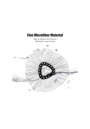 Padalink O-cedar/vileda Triangular Mop Uyumlu Mikrofiber Değiştirme Başlığı - Yıkama Eliyor, Temizleme Aksesuarı