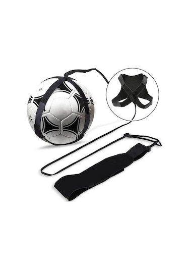 Ayarlanabilir Futbol Antrenman Kemeri Top Tutucu Bel Kemeri, Futbol Antreman Egzersiz Aleti Siyah