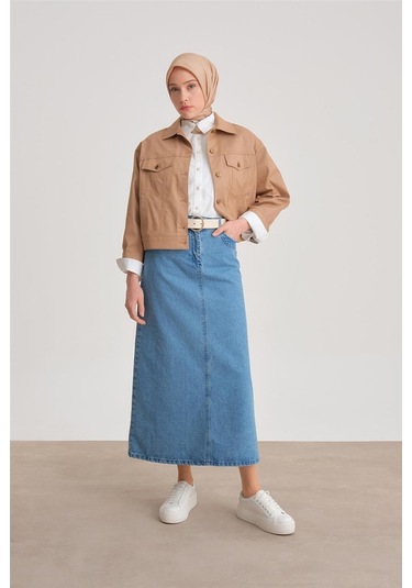Armine Kısa Denim Ceket 24y5405 Camel-camel Camel