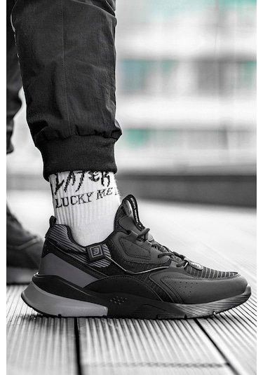 Dark Seer Ds E3.1205 Sneaker 2025 Erkek Siyah - Füme