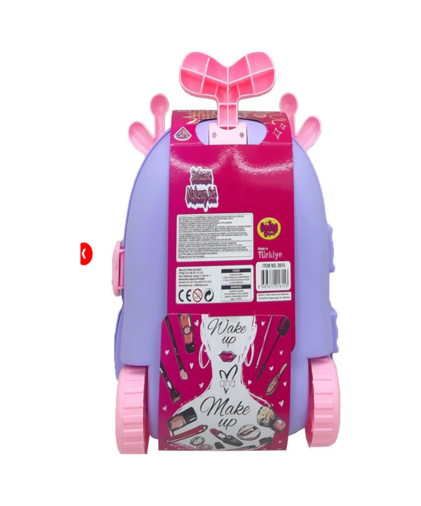 Toys 2615 8 Parçalı Sürüklemeli Makyaj Seti Bavulum