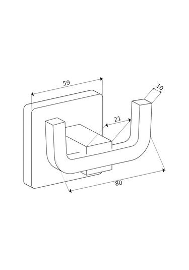 DARK Premium Kare Mat Siyah Ikili Askılık + Kapaksız Kağıtlık + Yuvarlak Havluluk Banyo Seti