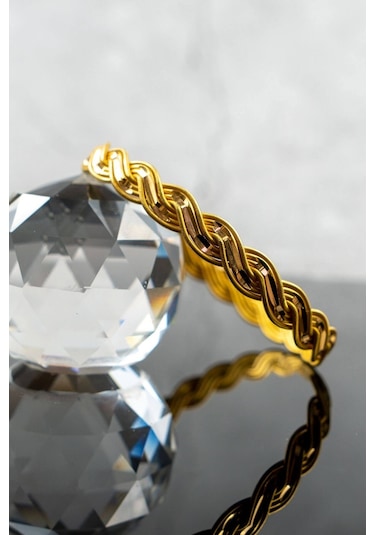 22 Ayar İşçiliksiz İnci Burma Bilezik 20 Gr