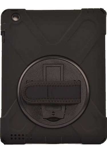Apple Uyumlu iPad 6 Air 2 Zore Defender Tablet Silikon-Siyah - Siyah