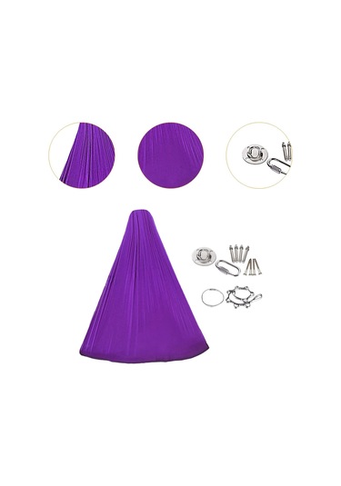 Suntek Çocuk Salıncak Hamak Balkon Için Anti Tip Sandalye Mor