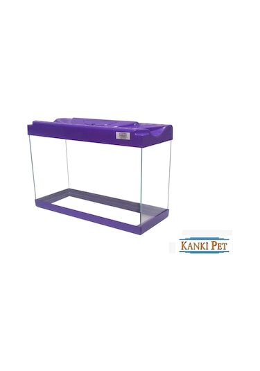 Kanki Pet 35 Cm Akvaryum Hazır Set 3518 Mor