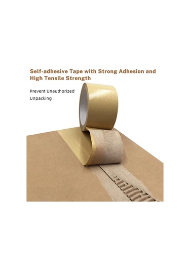 Kraft Kağıt Bant Kendi Kendine Yapıştırıcı, 2 'x55yd, Kahverengi Kağıt Bant, Biyolojik Olarak Parçalanabilir Kahverengi Paketleme Bandı, Güçlü Yapıştırıcı İle Kağıt Paketleme Bandı, 1 Rulo 1 Adet
