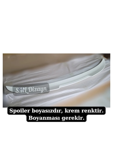 Renault Fluence Spoiler Bagaj Üstü Yarasa Spoyler Spoylır Boyasız