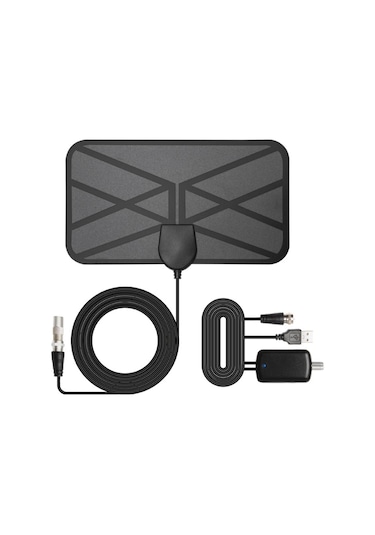 Xindoker 4k İç Mekan Dijital Tv Anteni, 1080p Hd Kalite, Geniş Alıcı Menzili, 25db Amplifikatörlü, 3m Kablo