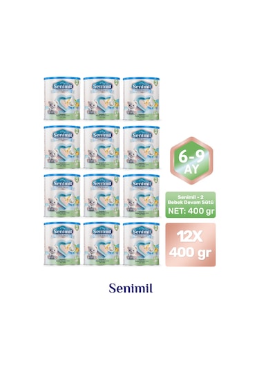Senimil 2 Bebek Devam Sütü 400 G 12 Adet