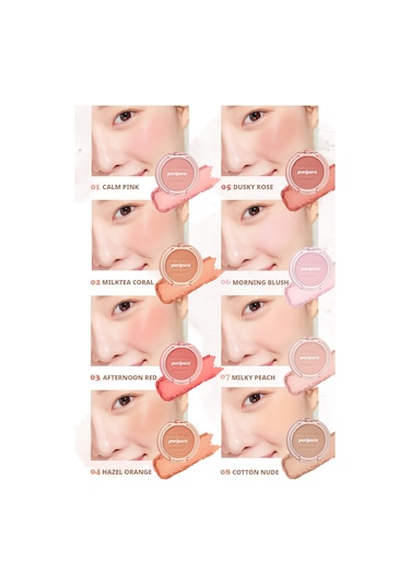 Peripera Pure Blushed Sunshine Cheek 08 Cotton Nude