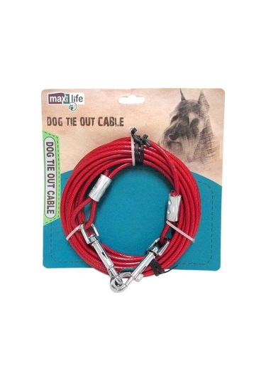 Maxilife 4,5 M X 5 Mm Çelik Köpek Bahçe Bağlama Halatı