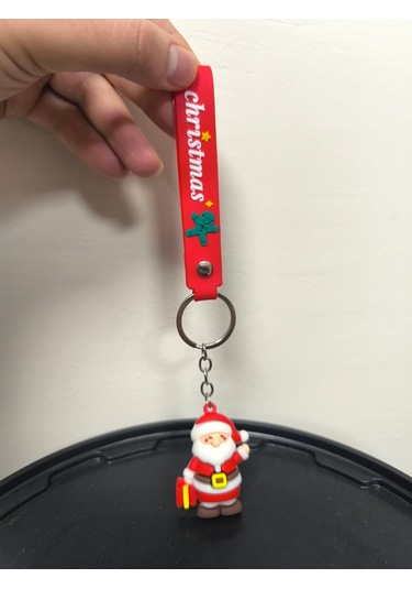 Yılbaşı Temalı Anahtarlık Yeni Yıla Özel Sevimli Ve Anlamlı Hediye Kahverengi - Kırmızı