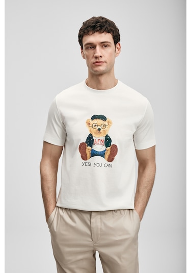 Lufian Teddy Modern Grafik T- Shirt Kırık Beyaz Kırık Beyaz 111020305100510 Kırık Beyaz Lufian Teddy Modern Grafik T- Shirt Kırık Beyaz Kırık Beyaz 111020305100510 Kırık Beyaz
