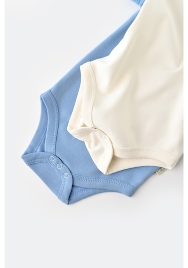BabyCosy Organik 2li Kısa Kollu Badi Csy3021 001