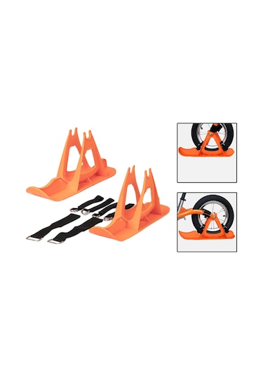 Suntek Kış Kar Kızağı Bisiklet Kayak Kızak Spor Turuncu