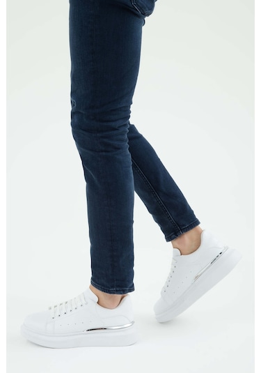 Tamer Tanca Erkek Vegan Beyaz Sneakers & Spor Ayakkabı 804 642 Erk Ayk Sk22/23 Beyaz