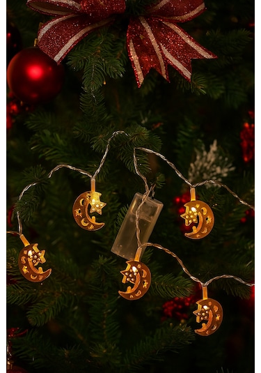 2 M Pilli Gün Işığı Yılbaşı Temalı Led Işık Dekoratif Aydınlatma Çok Renkli