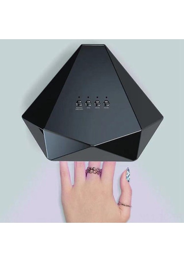 Skycity 48w Pırlanta Şekilli Uv Led Tırnak Kurutma Lambası - 30 Led, 3 Zamanlayıcı, Otomatik Sensörlü Manikür-pedikür Aleti Şampanya Altın