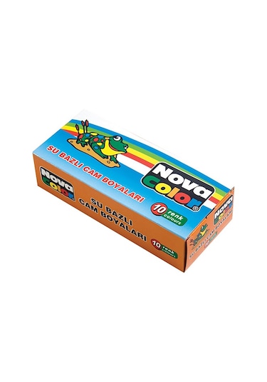 Nova Color Su Bazlı Cam Boyası 10 Renk Çok Renkli