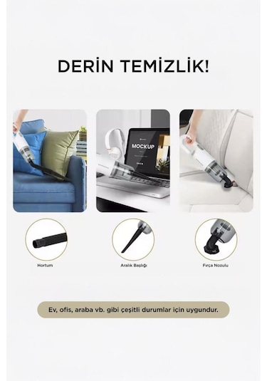 Torima A-031 Siyah Şarjlı Mini Araç El Süpürgesi