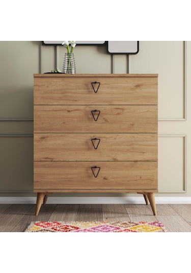 3612 Versace 4 Çekmeceli Ayaklı Şifonyer Sepet